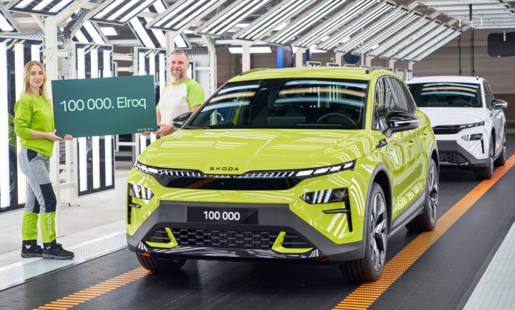 Skoda festeggia 100.000 Elroq prodotti in meno di un anno