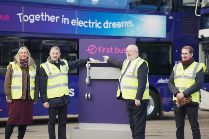Essex’s first fully electric bus depot opens in Basildon