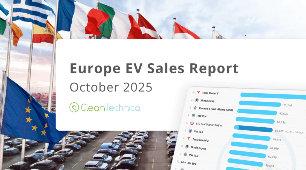 What Falling Sales? BEVs Jump 34% YoY in October in Europe!