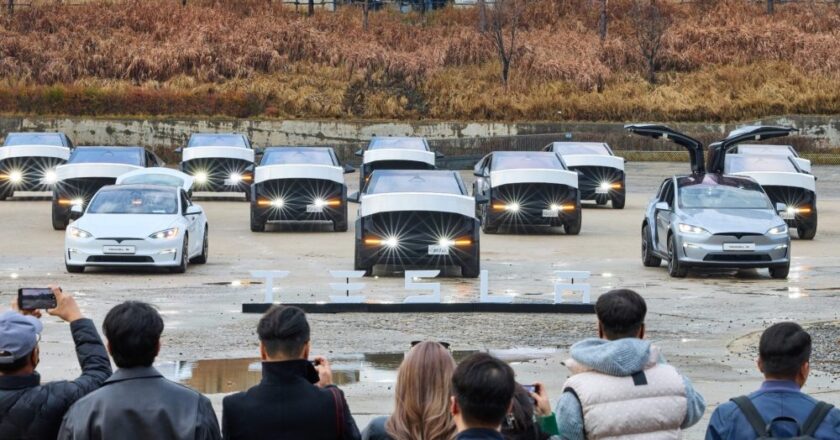 Tesla Cybertruck Makes Splash in South Korea with First Deliveries