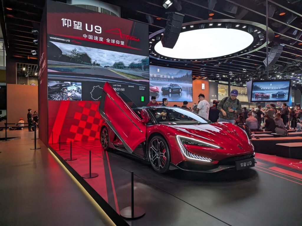 BYD showcases world-record feats of its first electric supercar