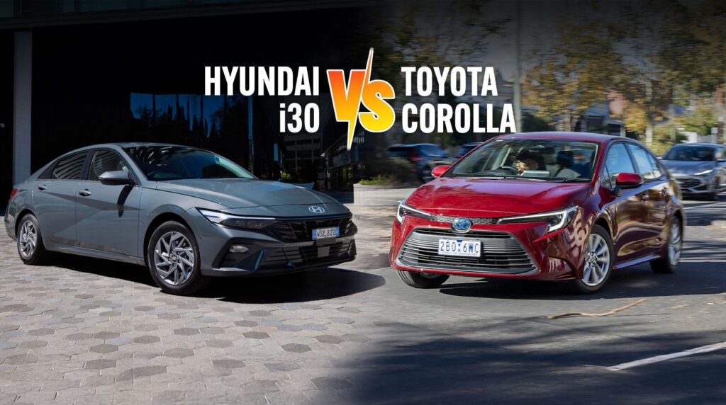 Toyota Corolla vs Hyundai i30 spec battle: Which hybrid small sedan is best?