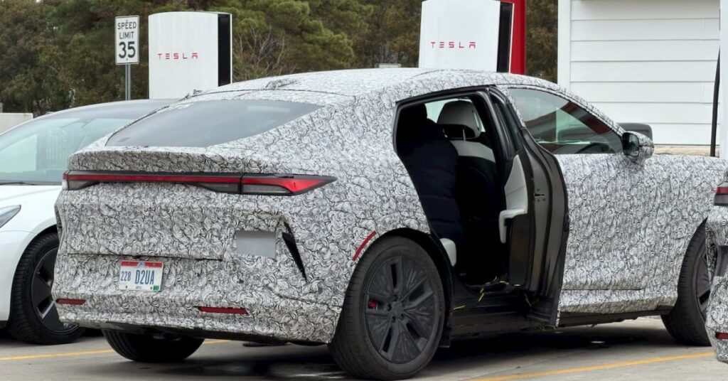 The new Acura RSX EV spotted at a Tesla Supercharger ahead of its launch [Images]