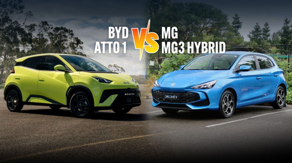 2026 BYD Atto 1 vs MG3 Hybrid: We run the rule over the two small, budget warriors