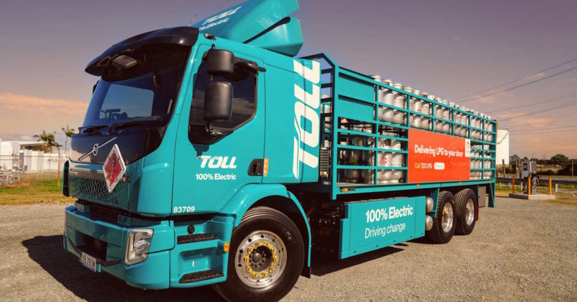 Toll Group Adds Volvo FE Electric for LPG Deliveries