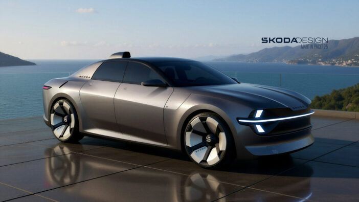Škoda Designer Reimagines Classic Model as EV Concept