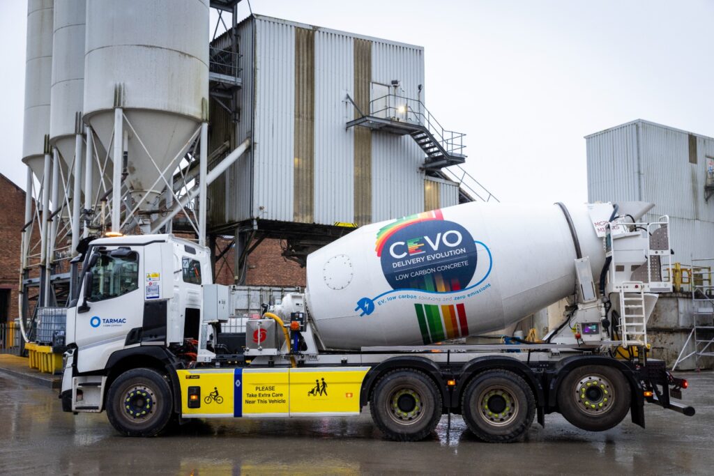 Tarmac plans eHGV fleet and DC charging network for construction logistics