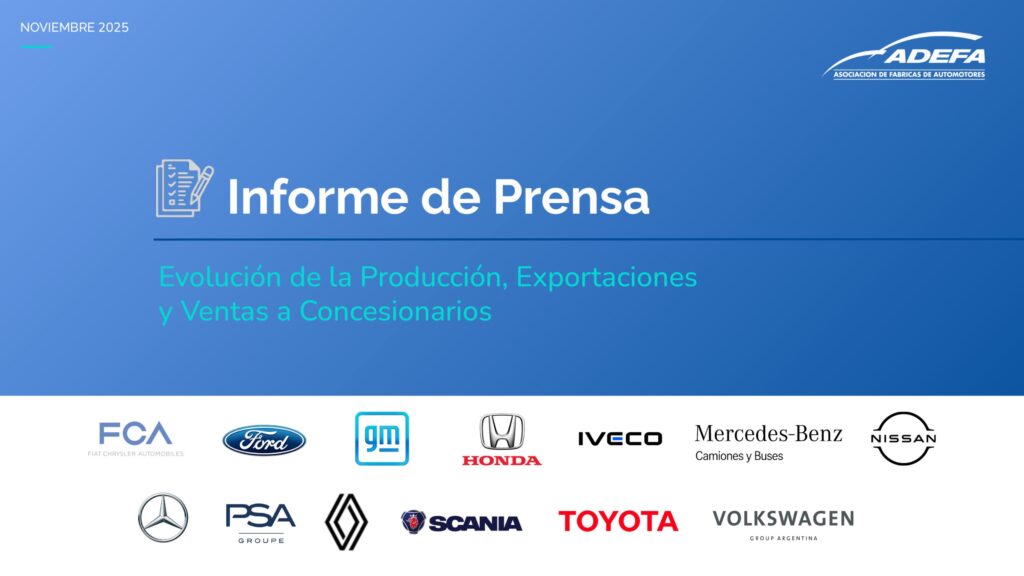 Así fue la producción de autos en noviembre 2025