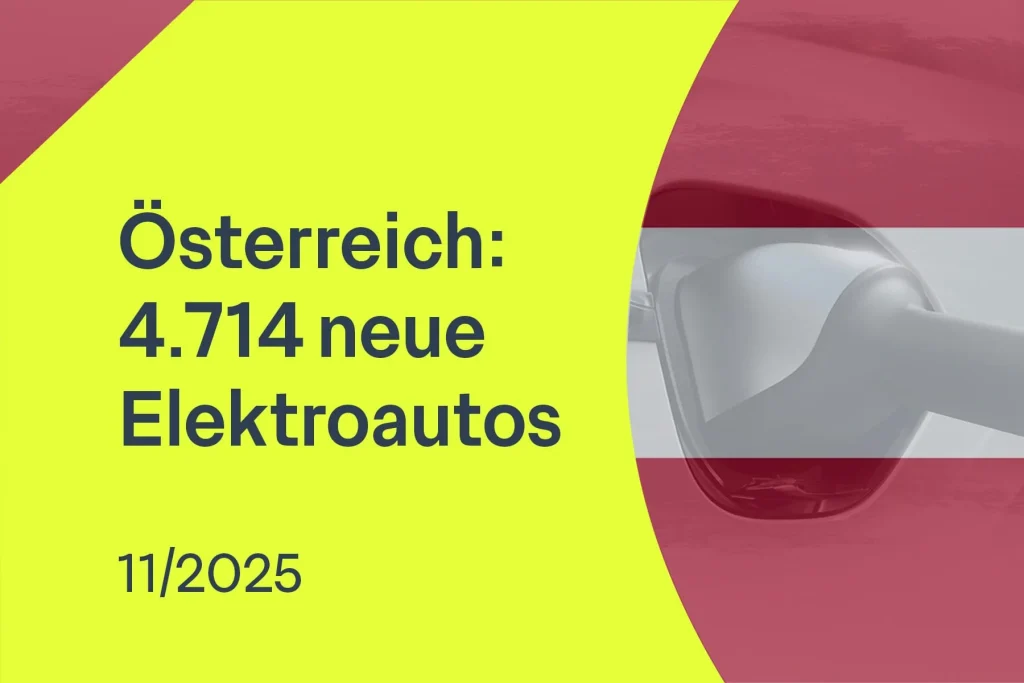 Österreich: E-Auto-Markt wächst um 26,1 Prozent