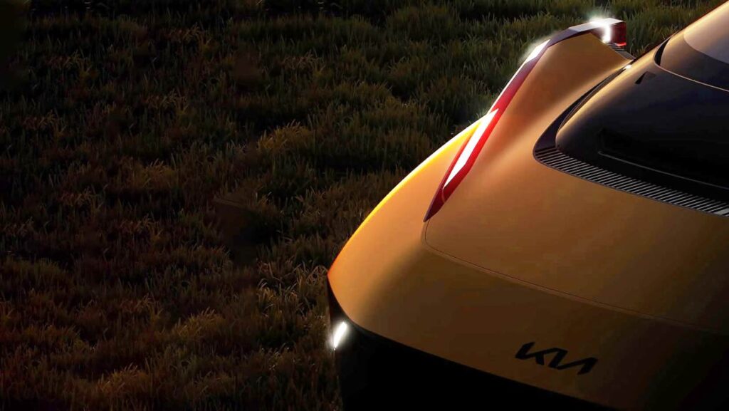 New Kia electric four-door saloon concept - pictures