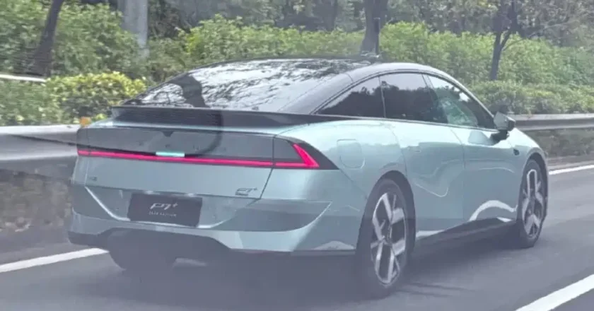 Xpeng P7+ EREV Spotted with New Design Ahead of 2026 Launch