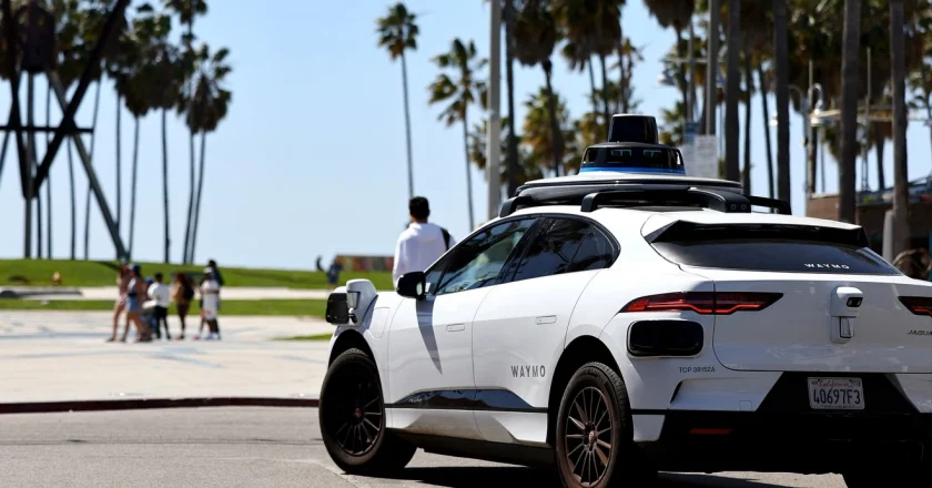 Waymo’s Autonomous Car Drives Through L.A. Crime Scene