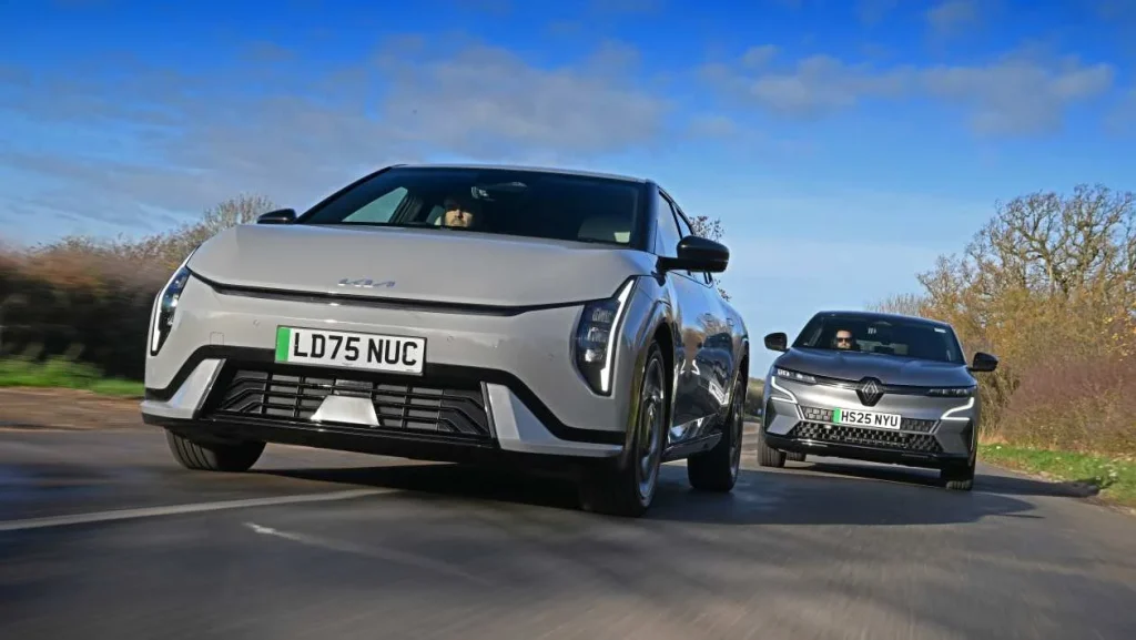 Kia EV4 and Renault Megane - pictures